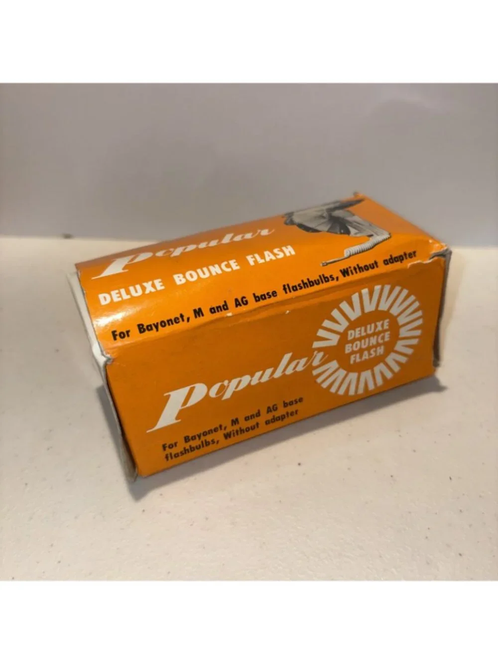 Vintage Popular Deluxe Bounce Flash with case, For Bayonet M & AG Base